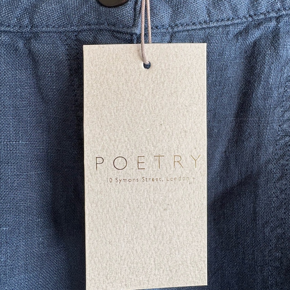 POETRY‎ RELAXED SHORTS Heavy linen Size 12 - Picture 4 of 10